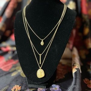 NWT Lucky Brand Golden Layered Necklace